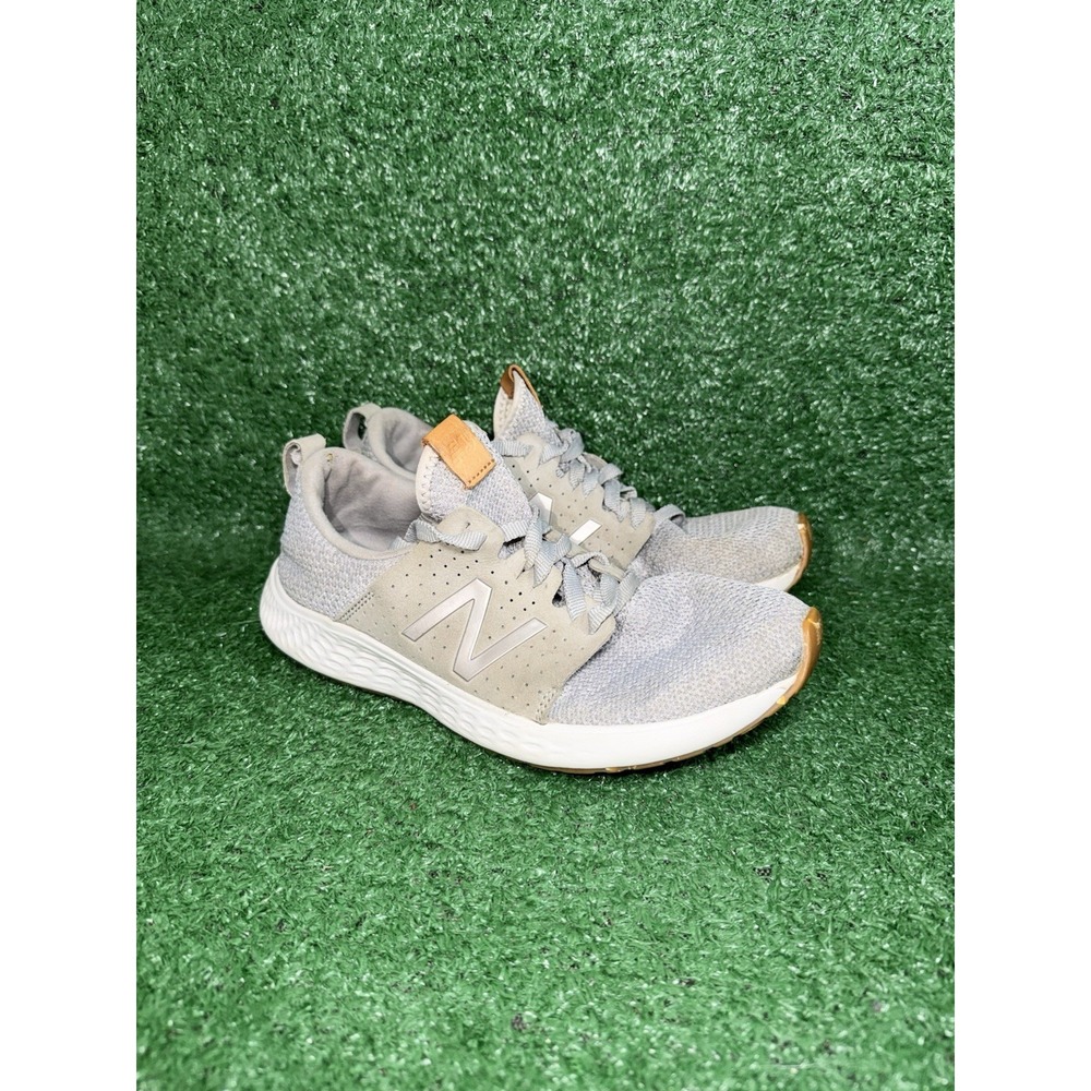 New Balance Fresh Foam Sport Womens Size 9 B Gray Gum Gym Running Shoes Sneakers - Picture 2 of 9